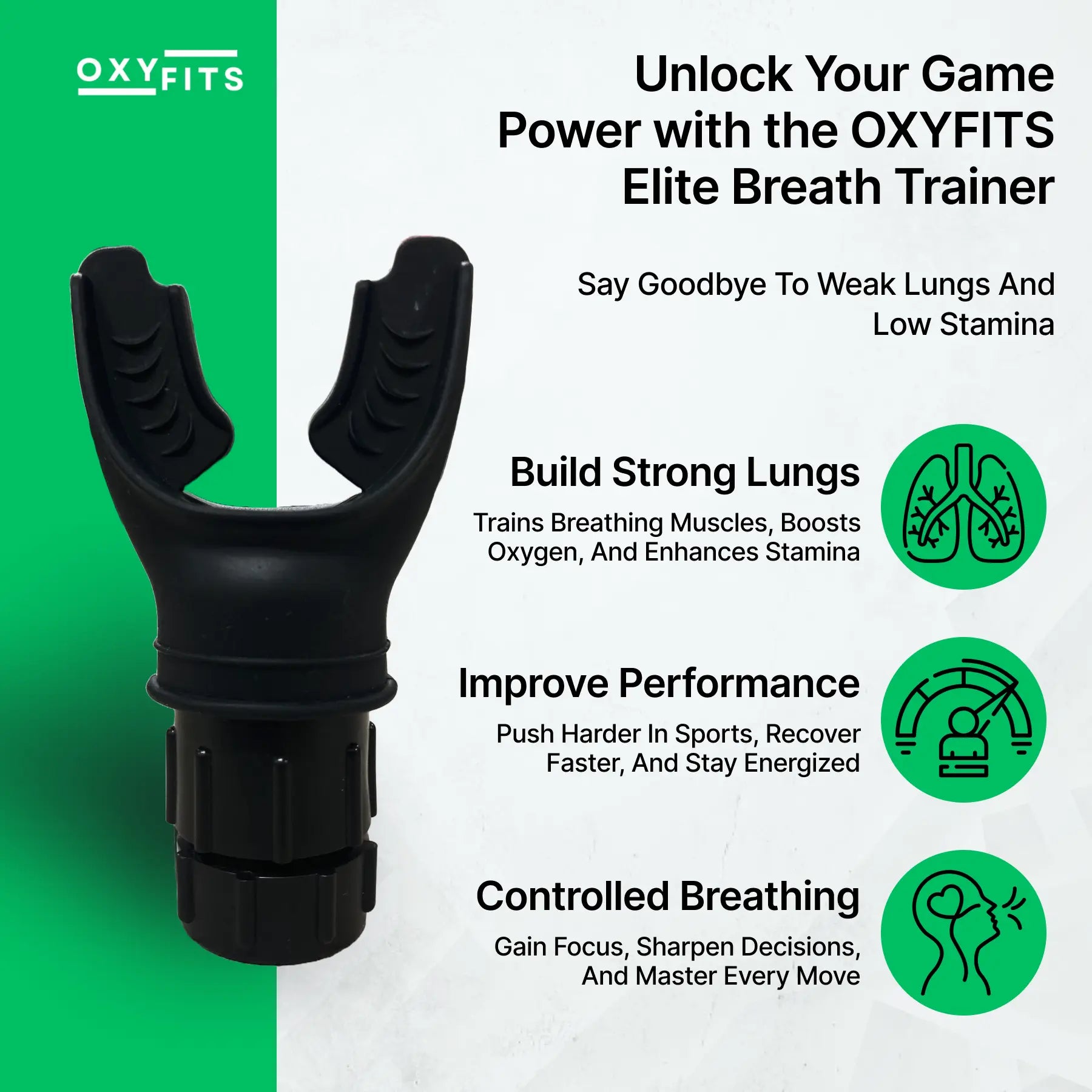 OXYFITS Breath Trainer - Cardio Edtion OXYFITS