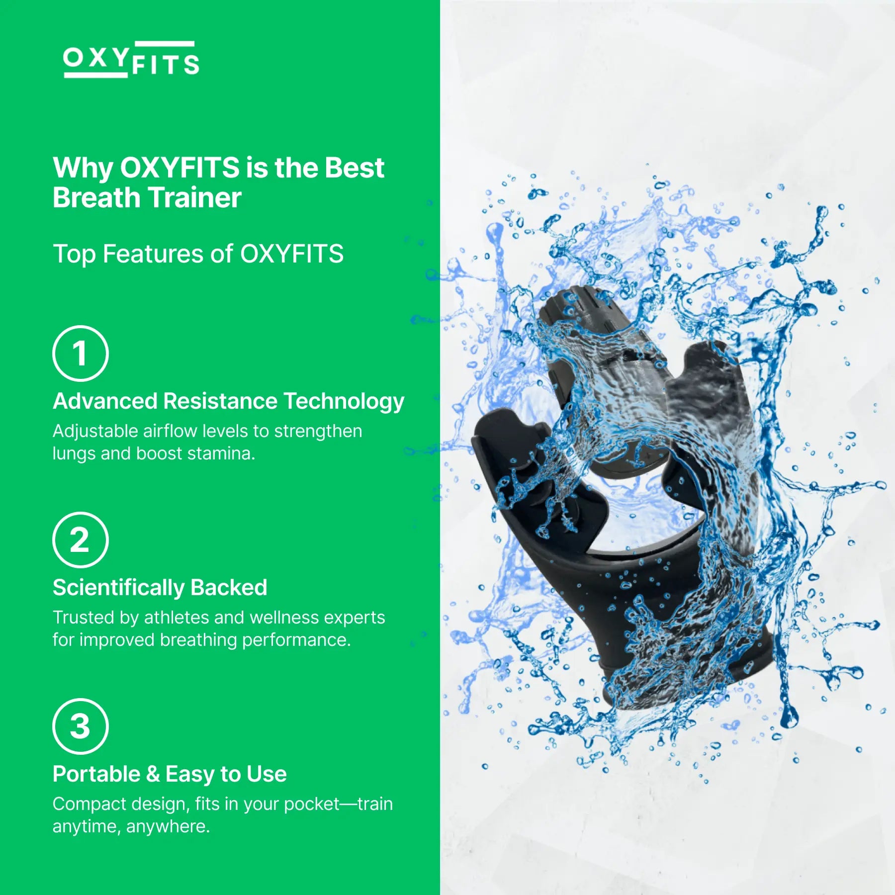 OXYFITS Breath Trainer - Cardio Edtion OXYFITS