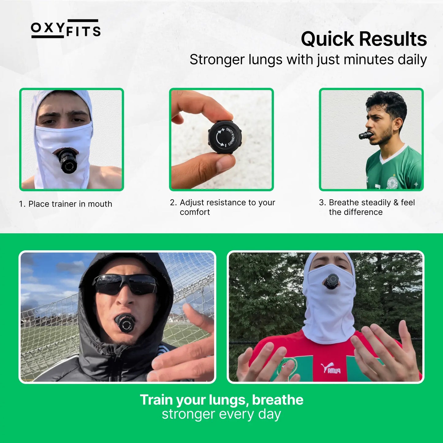 OXYFITS Breath Trainer - Cardio Edtion OXYFITS